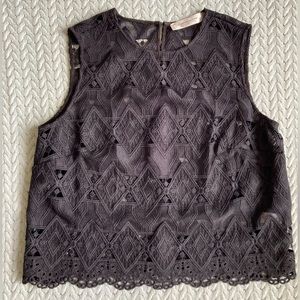 Gorgeous Black Lace Shell—Contemporaine, for Simons